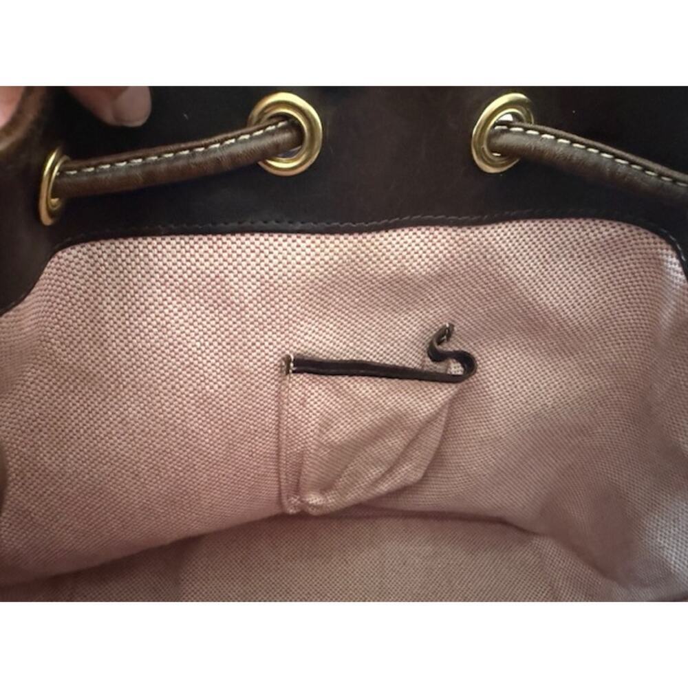 DOONEY & BOURKE GIRRAFFE PRINT DRAWSTRING SHOULDER BAG WITH DUST BAG - Picture 9 of 16